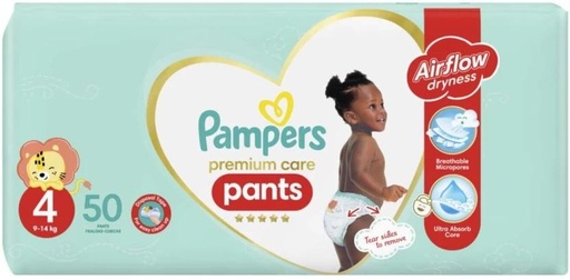 [DIRH4U477GHFRQ4N] Pampers Premium Care Air Flow Dryness Pant Diapers - M (50 Pieces)