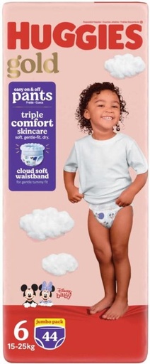 [DIRH7SGZKNZ923HT] HUGGIES Gold Pants Pant Diapers - 6 (44 Pieces)