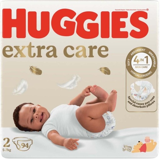 [DIRHFXJ8XZRXB5QX] Huggies Extra Care Tape Diapers - 2 (66 Pieces)