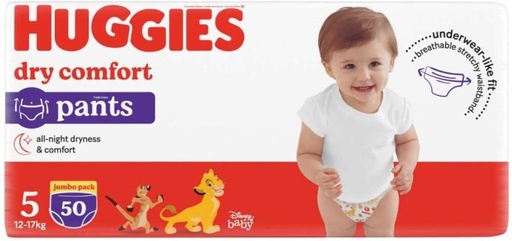 [DIRHFXJEKJYXY4EY] Huggies Dry Comfort All Night Dryness Pant Diapers - L (50 Pieces)