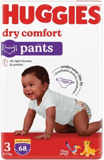 [DIRHFXJEZNQCGHER] Huggies Dry Comfort All Night Dryness Pant Diapers - M (68 Pieces)