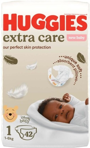 [DIRHFXJ8DCT7RFJJ] Huggies New Baby Extra Care Tape Diapers - 0 (42 Pieces)