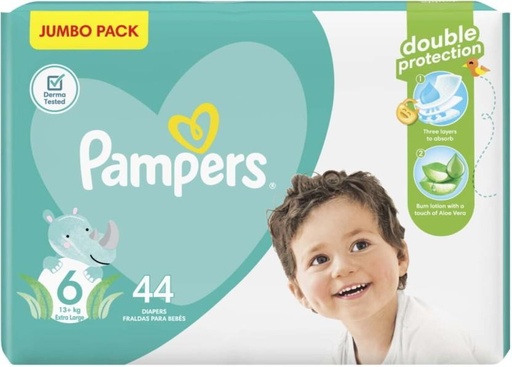 [DIRHFXJBBK5HDFXU] Pampers Jumbo Pack Double Protection Tape Diapers - XL|XXL|XXXL (44 Pieces)