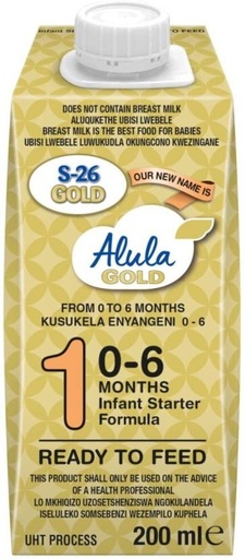 [INFH2YW9YMVVUMDQ] Alula S-26 1 Ready To Feed Infant Starter Formula (24 x 200 ml, 0-6 Months)
