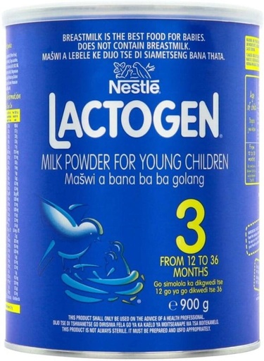 [INFH4UFTUZGVRJNC] Nestle Lactogen Milk Powder 3 (900 g, 12-18 Months)