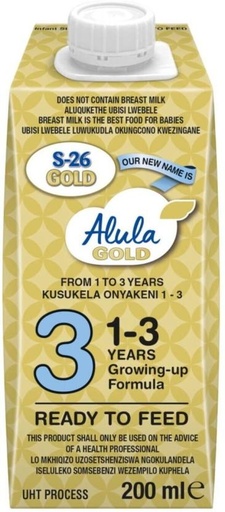 [INFH2YW6GJEPTQHY] Alula S-26 3 Ready To Feed Growing Up Formula (24 x 200 ml, 24 Months And Above)