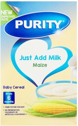 [BCEH2D4B69HXNBSJ] Purity Maize Baby Cereal With Milk Cereal (450 g, 6+ Months)