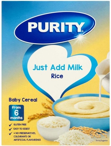 [BCEH9H692ZCZJW3C] Purity Infant Cereal 1St Food Rice Cereal (200 g, Pack of 24, 6+ Months)