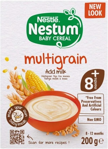 [BCEH7Z2KFVFG7YGC] Nestle Stage 2 Multigrain Cereal (200 g, 8+ Months)