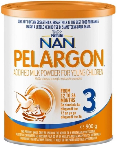 [INFHFSWTDG7H8NGR] Nestle Nan Pelargon Acidified Milk Powder 3 (6 x 900 g, 12-36 Months)
