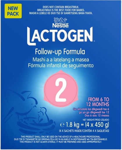 [INFHE4BZGAHG39FB] Nestle Lactogen Follow-Up Formula Stage 2 (1.8 kg, 6-12 Months)