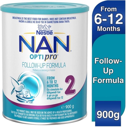 [INFHFSWTRBKYDD2Y] Nestle Nan Optipro Follow-Up Formula 2 (900 g, 6-12 Months)