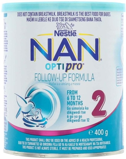 [INFH4UFTPCKH94BZ] Nestle Nan Optipro Follow (400 g, 6-12 Months)