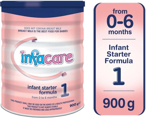 [INFHFSWTZVEDMUGA] Infacare 1 Infant Starter Formula (900 g, 0-6 Months)