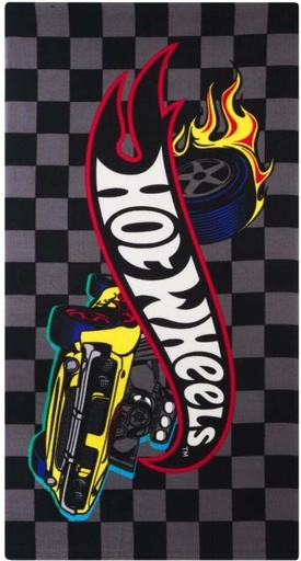 [BTWH7JW9JHWZYFKS] Character Hotwheels Cotton Bath, Beach Towel (Multicolour, 130 cm x 70 cm)