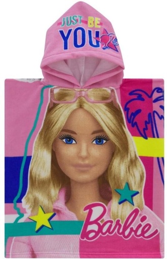 [BTWH7JW95AHNYGVB] Character Barbie Cotton Bath, Beach Towel (Multicolour, 115 cm x 50 cm)