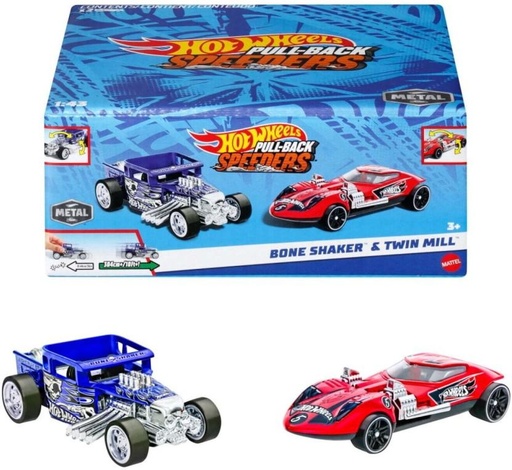 [VPAH7SGGGBCSBHUX] Hot Wheels PULL BACKS ASST (Multicolour, Pack of: 1)