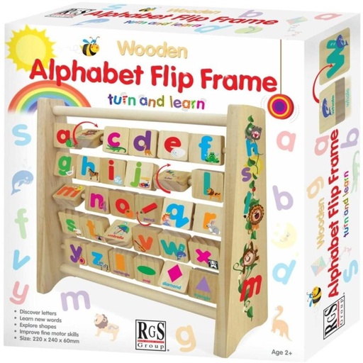 [BGEHFZV9THBUH5GV] RSG Group Alphabet Flip Frame Educational Board Games Board Game