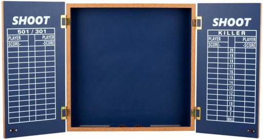 [BGEHFZV9FGJVG7AX] Shoot Oak Foiled Dartcabinet Top Dart Board Board Game