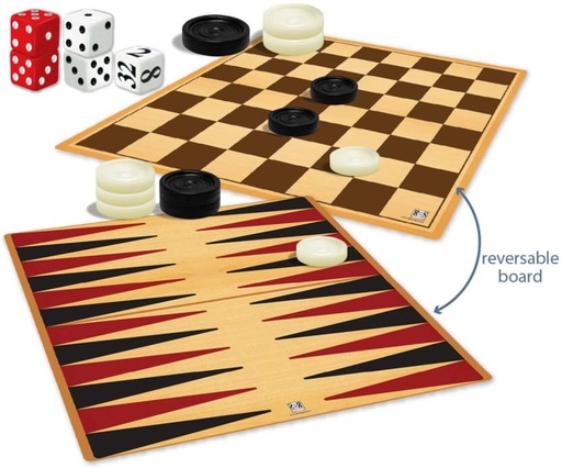 [BGEHFZV9PZDVJ4VS] Backgammon And Draughts Strategy & War Games Board Game