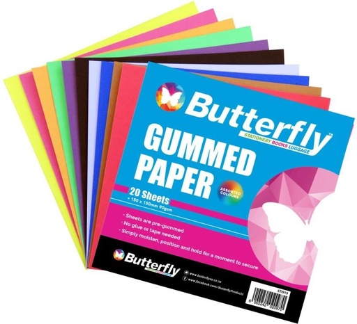 [PPRH4YSJY543ZFBZ] Butterfly A4 160 gsm Coloured Paper (Set of 1, Multicolour)