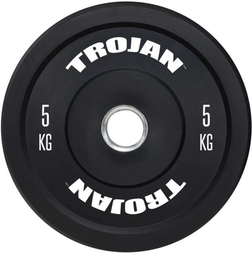 [FEWH2E8NQSAWUTB7] Trojan Rubber Bumper Plate Black Weight Plate (5250 g)