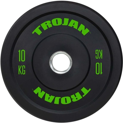 [FEWH2E8NTM9KGNTZ] Trojan Rubber Bumper Plate Black Weight Plate (10250 g)