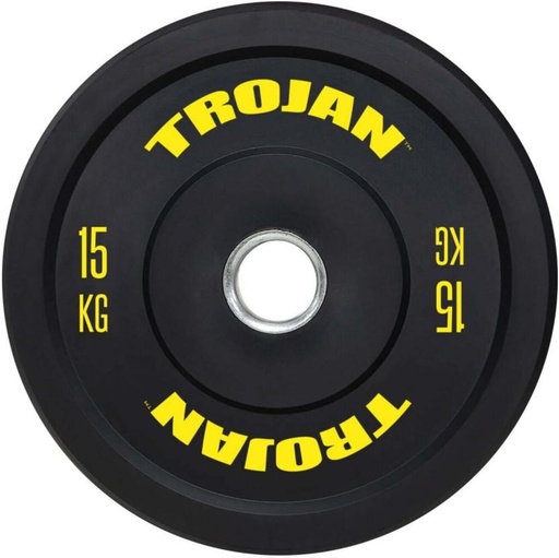 [FEWH2E8NGUVJYH6S] Trojan Rubber Bumper Plate Black Weight Plate (15500 g)