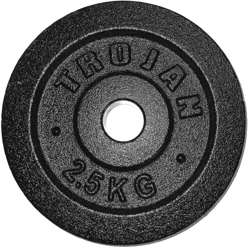 [FEWH2E8NGXDZBHA4] Trojan Barbell Disc Black Weight Plate (2600 g)