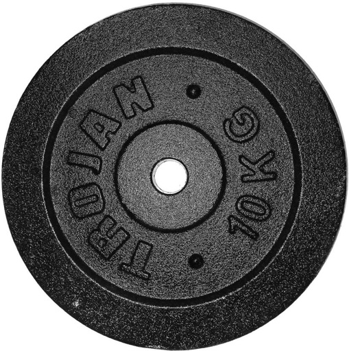 [FEWH2E8NCG6QYNNW] Trojan Barbell Disc Black Weight Plate (10150 g)