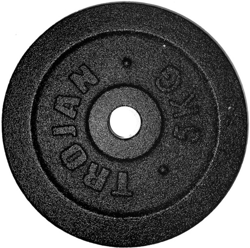 [FEWH2E8NGHDSCCPR] Trojan Barbell Disc Black Weight Plate (5200 g)
