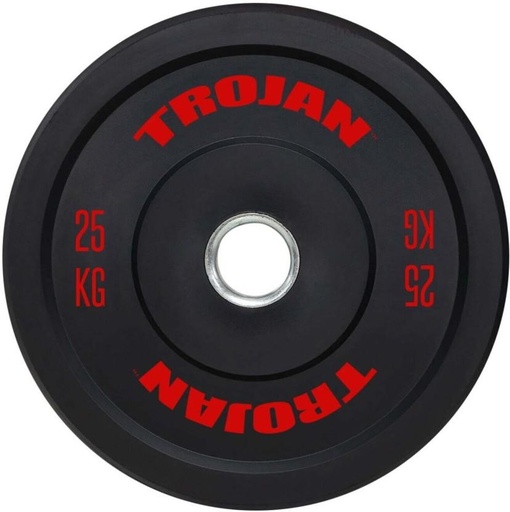 [FEWH2E8NM6WPGN2N] Trojan Rubber Bumper Plate Black Weight Plate (25500 g)