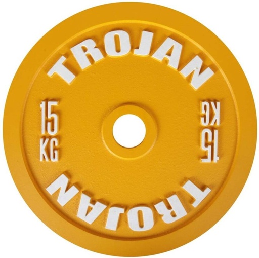 [FEWH2E8NQ8SBTSPF] Trojan Olympic Weight Plate Yellow Weight Plate (15500 g)
