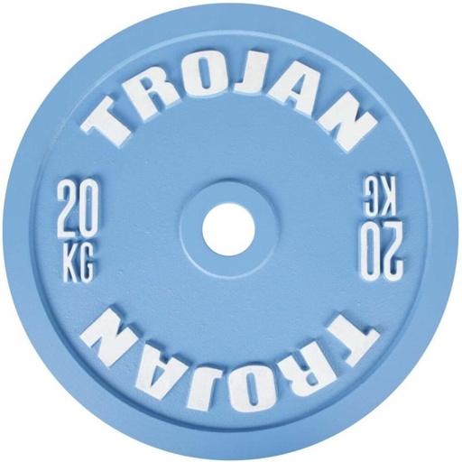 [FEWH2E8NPEGYVYYR] Trojan Olympic Weight Plate Blue Weight Plate (20500 g)