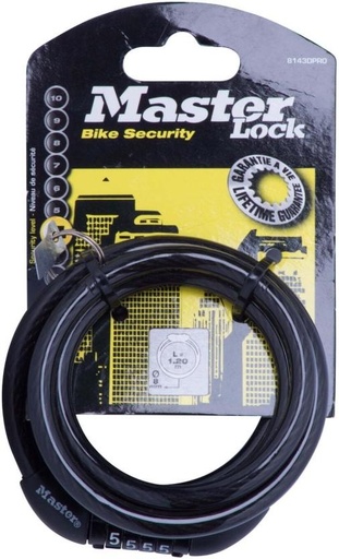 [BILH5HHAN7CHYQZX] MASTER LOCK Combi Cable Cycle Lock