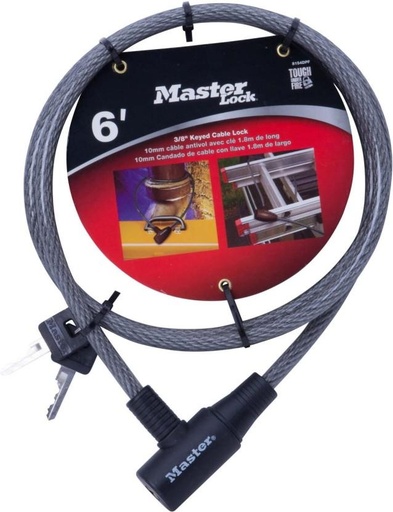 [BILH5HHAF2CD4RMG] MASTER LOCK Master Keyed Cable Cycle Lock