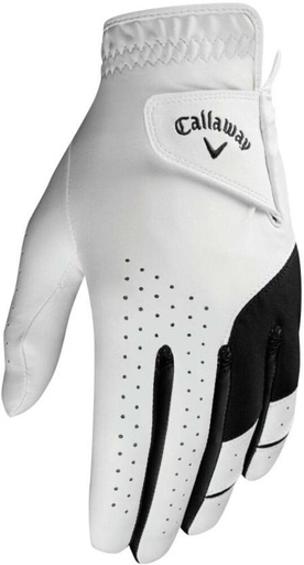 [GLVH5HHMYGYKSFP2] Callaway Weatherspan Medium Golf Gloves (White)