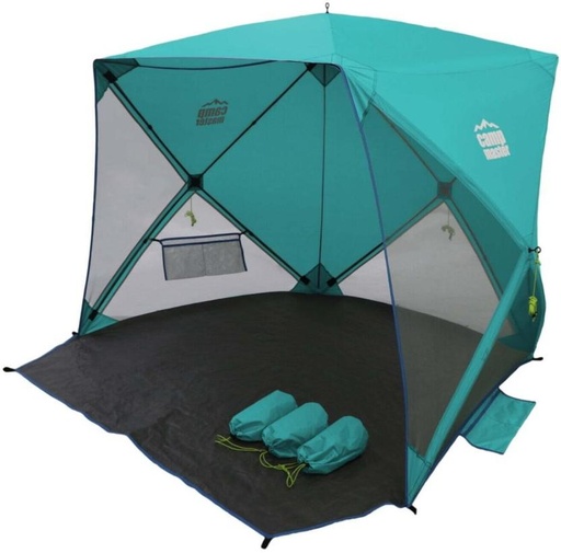 [TNTH7SZHYEKPRUKR] Camp Master Cube Beach Shelter Tent - For 4 (Multicolour)