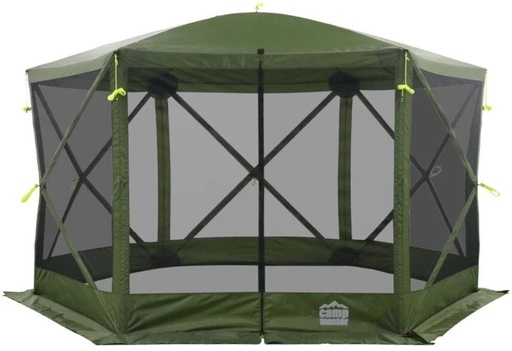 [TNTHFZZE3MR7QGJS] Camp Master Pop-Up Hex Gazebo Tent - For 8 Person (Multicolour)
