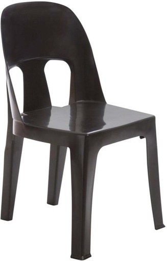 [OCHH29S9HFGXUCMQ] Unica Party Plastic Stackable Chair (Black, 1, Pre-assembled)