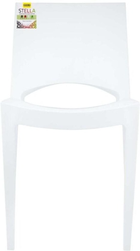 [OCHH29S6ZFSEP92Z] Addis Stella Plastic Stackable Chair (White, 1, Pre-assembled)