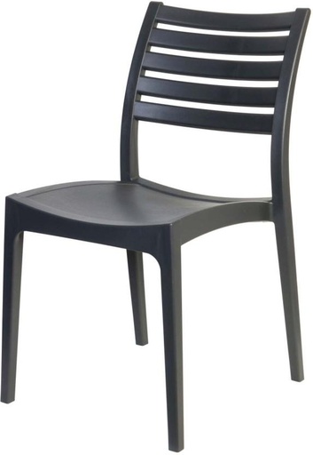 [OCHH29S7N7DWQ4R5] Goldsun Sienna Plastic Stackable Chair (Brown, 1, Pre-assembled)