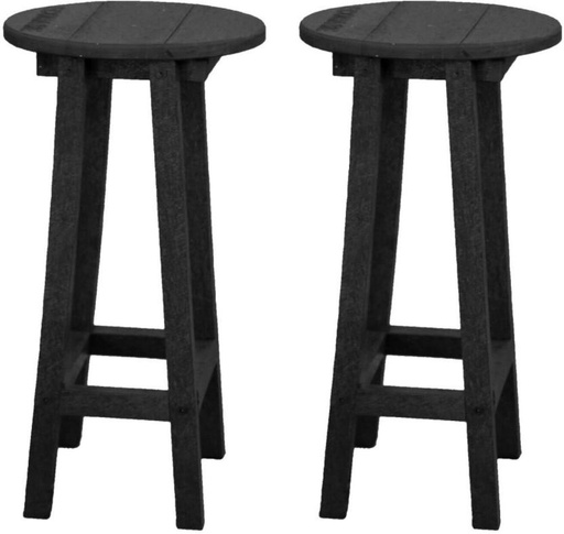 [OCHH29S67GHTRZGK] Eco Bar Bamboo Stackable Chair (Black, 2, Pre-assembled)