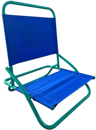 [OCHH7TY367T9H3YR] Happy Sand Beach Metal Folding Chair (Blue, 1, Pre-assembled)