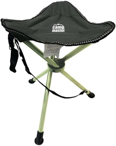 [CCHH2FW5UMPRJGGY] Camp Master Compact Sports Tripod Foldable Chair (Black/Green)