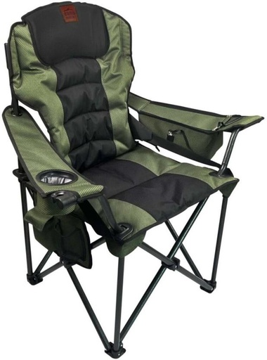 [CCHH2FVYSH9HZFZF] Camp Master Grand Mega  Foldable Chair (Black/Olive)