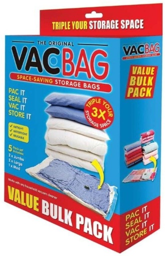[BAGH5FPFGQZFP8WG] TEVO Vacbag Set Waterproof Multipurpose Bag (Blue, White, 0.3 L)