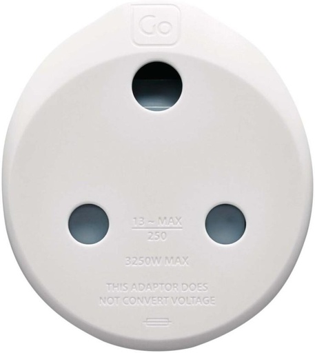 [WWAH27ZYZCSZGJVM] Go Travel SA-UK Worldwide Adaptor (White)