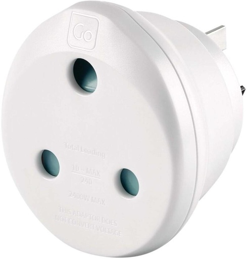 [WWAH27ZYYEVFNGMA] Go Travel SA-AUS/CN Worldwide Adaptor (White)