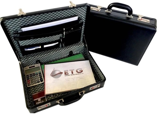 [STCHFXFAJXERV5MZ] Tosca Executive Briefcase With Expander Overnighter & Briefcase - 18 inch (Black)